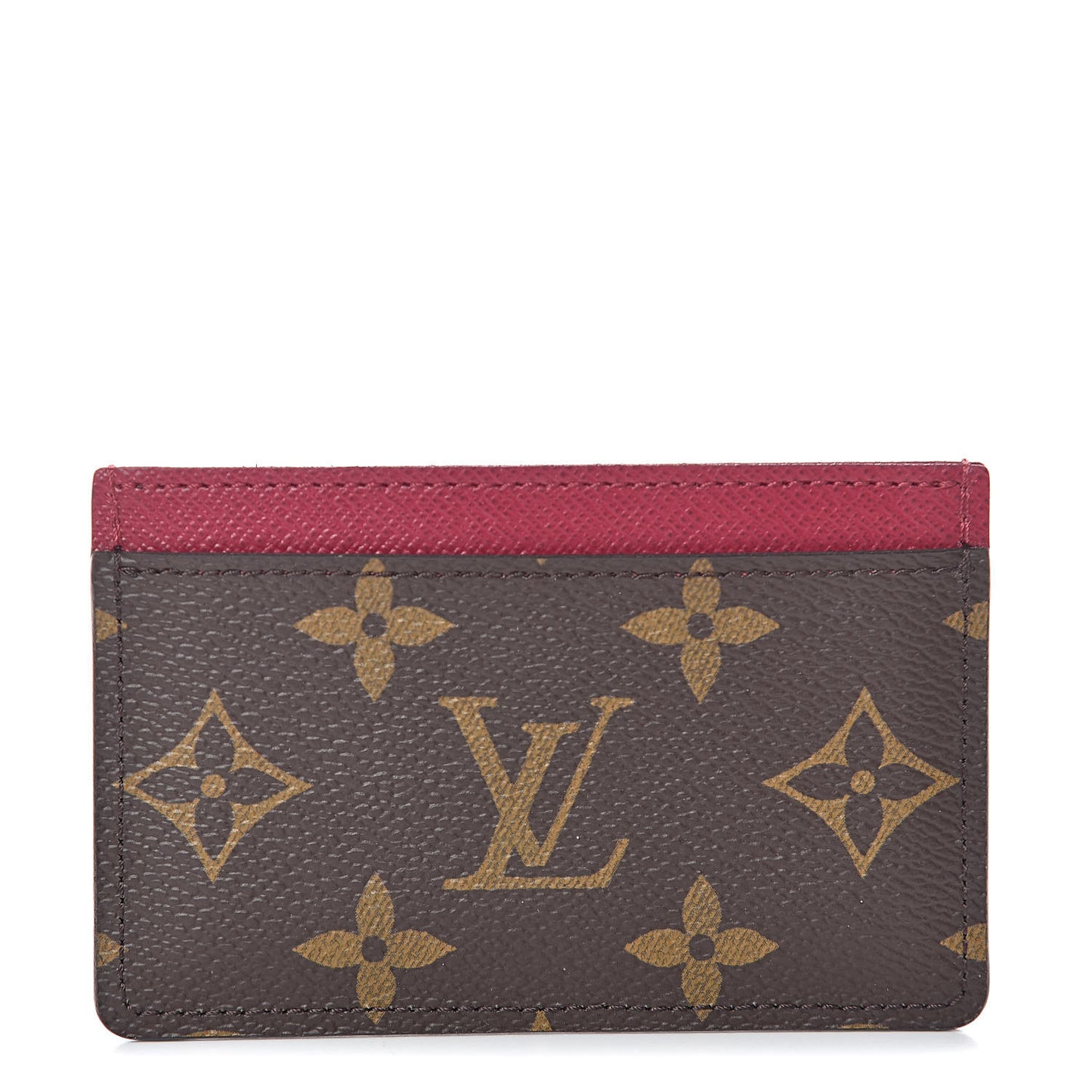 Monogram Card Holder Fuchsia