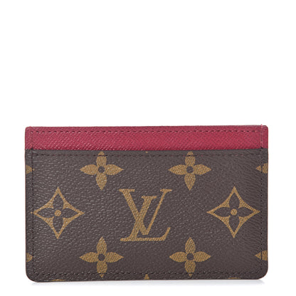 Louis Vuitton Monogram Card Holder Fuchsia 1 of 6