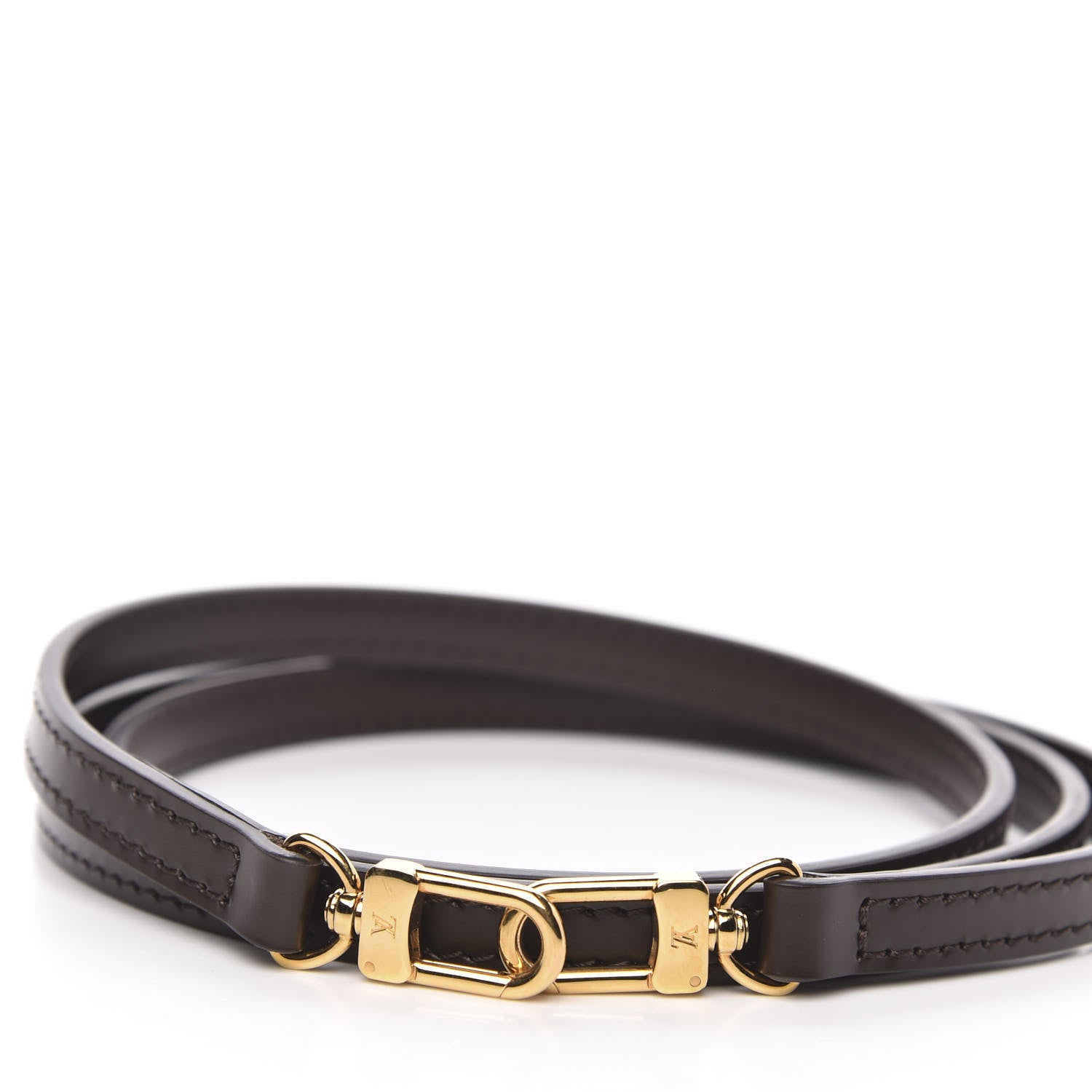 Louis Vuitton Calfskin 12mm Shoulder Strap Brown 3 of 4
