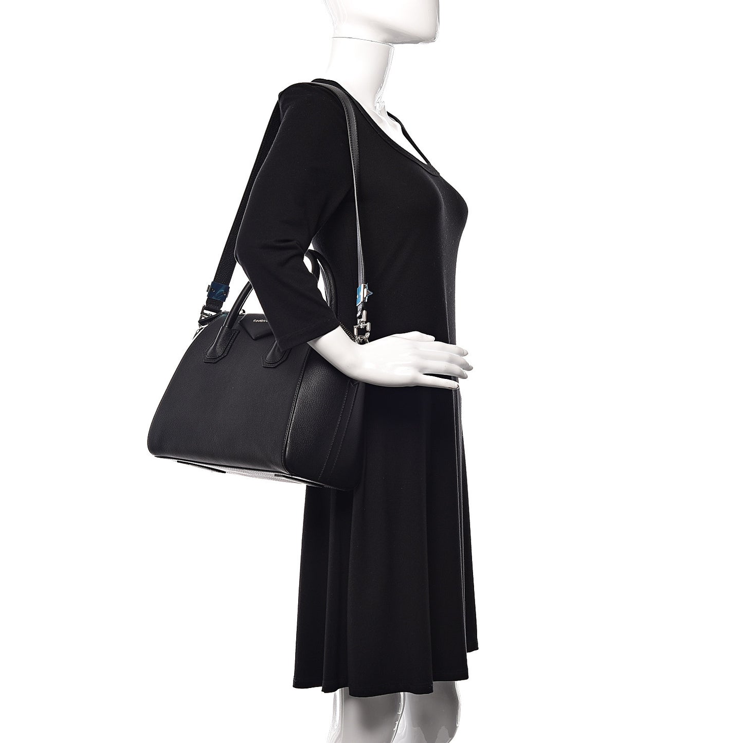 Sugar Goatskin Small Antigona Black