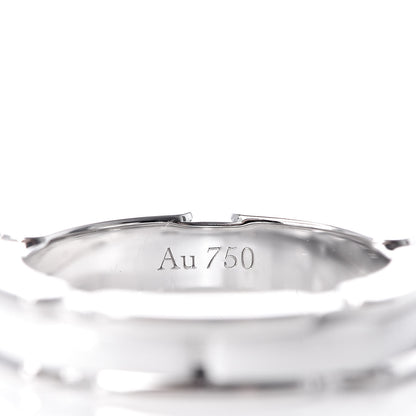 Chanel 18K White Gold Ceramic Diamond Slim Ultra Ring 49 4.75 White 8 of 11