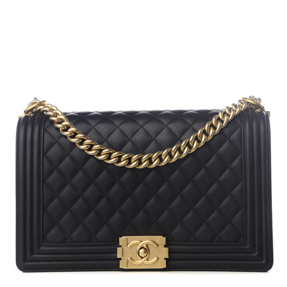 Chanel Calfskin Quilted New Medium Boy Flap Black 1 of 8
