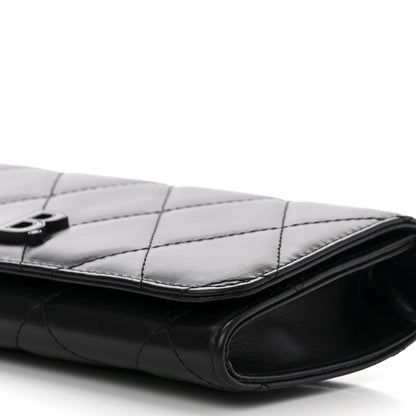 Balenciaga Nappa Calfskin Quilted Touch B Phone Holder With Strap Black 9 of 10