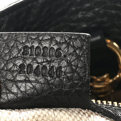 Gucci Pebbled Calfskin Medium Soho Chain Shoulder Bag Black 7 of 13