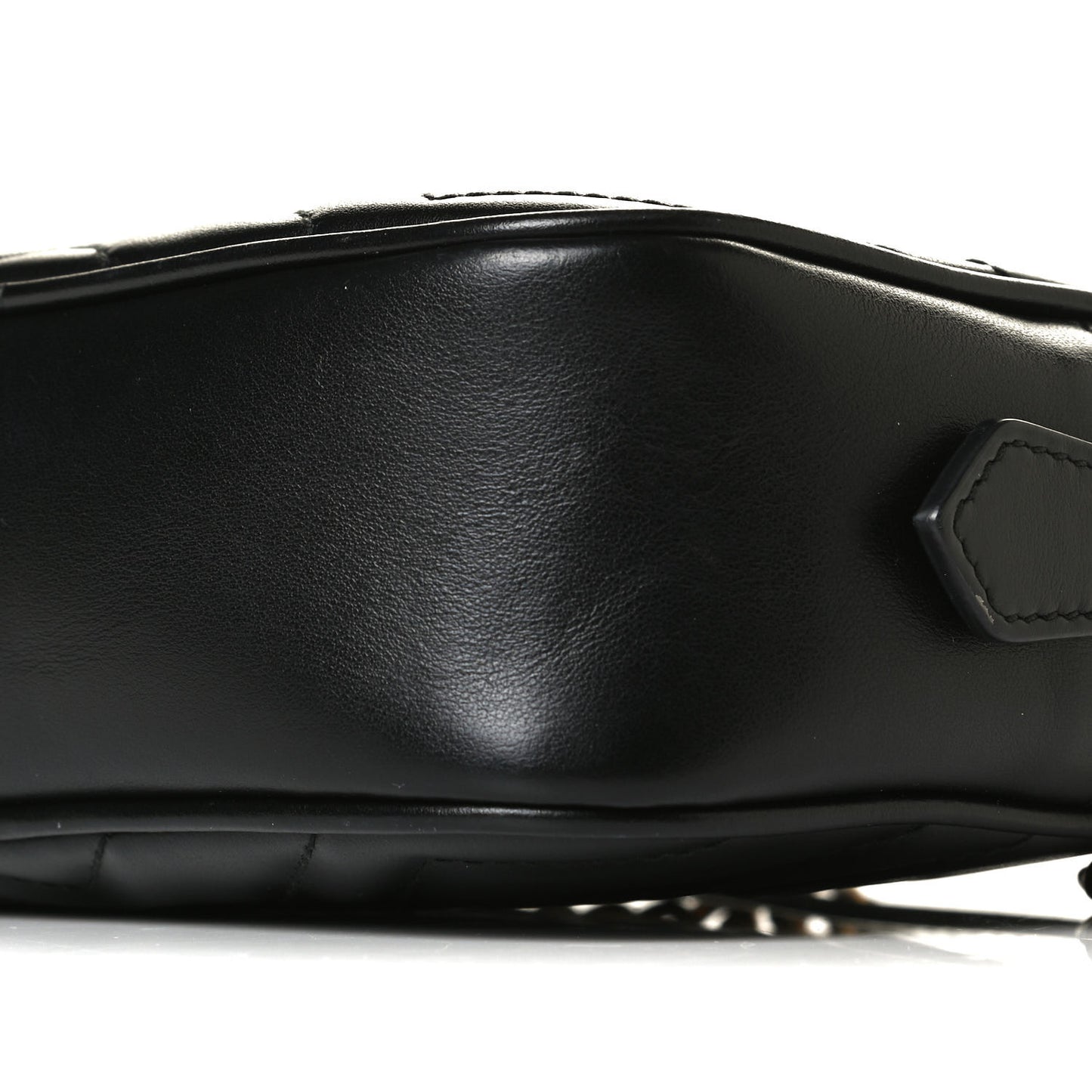 Calfskin Matelasse Mini GG Marmont Chain Shoulder Bag Black