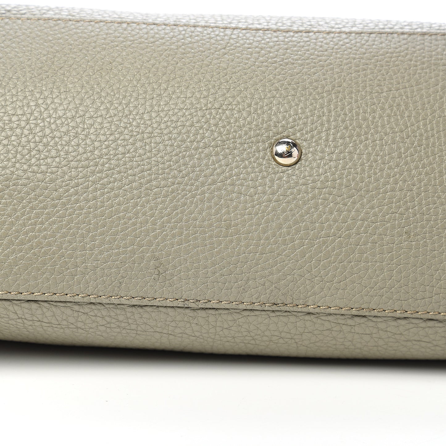 Calfskin Romano Selleria Tote Grey