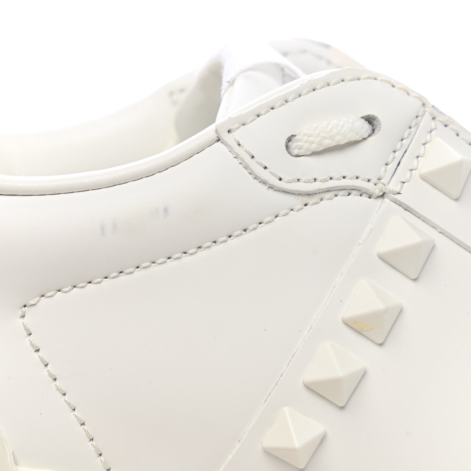 Valentino Garavani Calfskin Rockstud Untitled Open Sneakers 35.5 White 12 of 12
