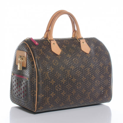 Louis Vuitton Monogram Perforated Speedy 30 Fuchsia 3 of 7