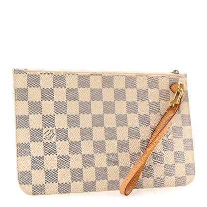 Louis Vuitton Damier Azur Neverfull MM GM Pochette 3 of 12