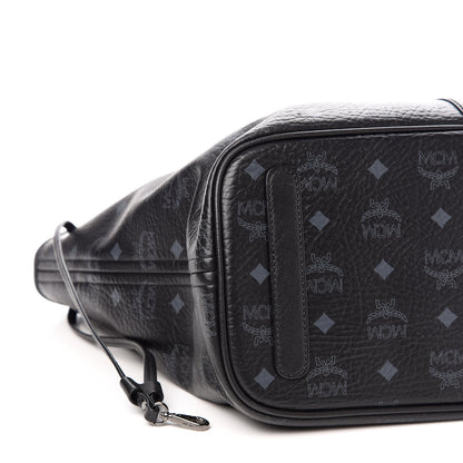 MCM Visetos Medium Liz Reversible Shopper Tote Black 9 of 14