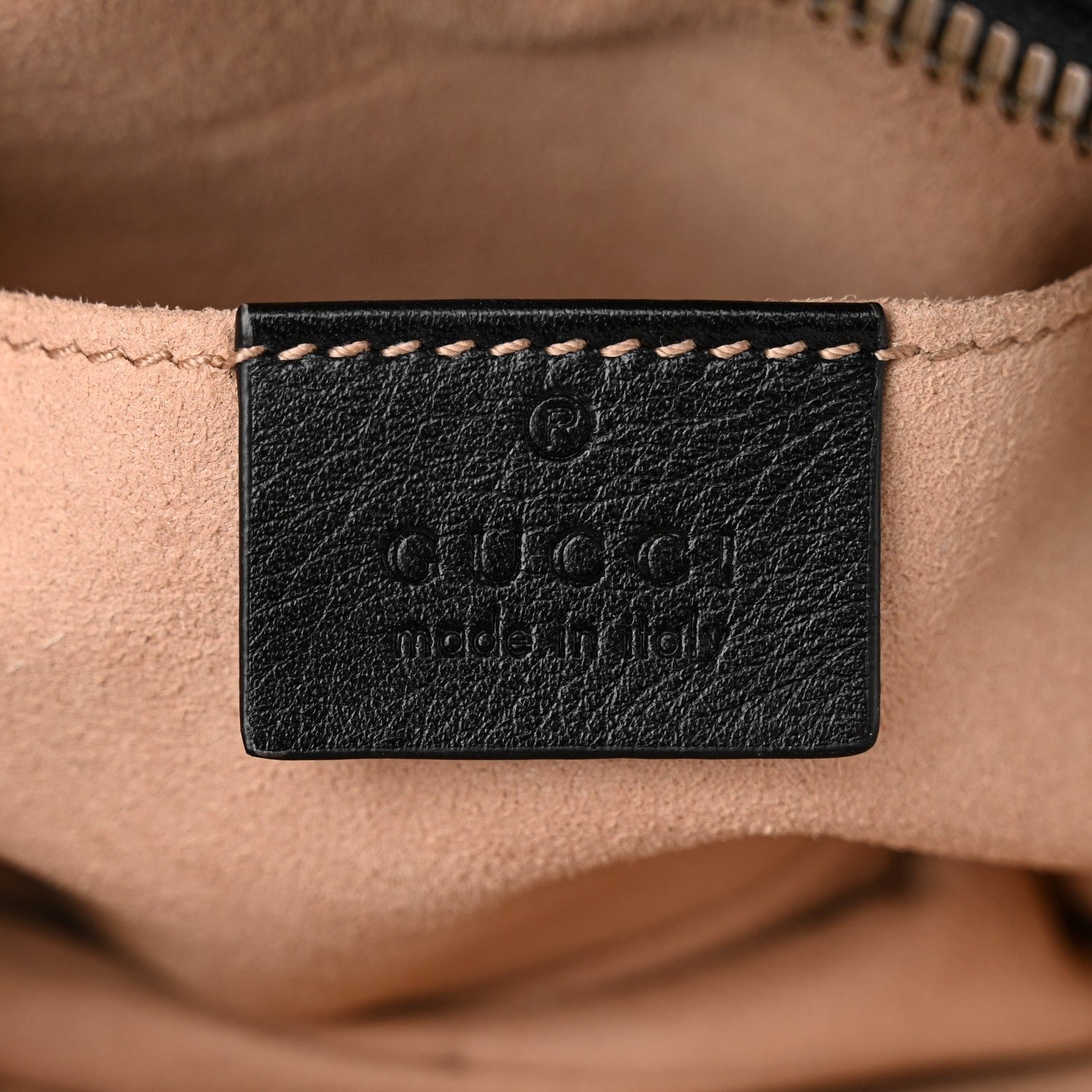 Gucci Calfskin Matelasse GG Marmont Belt Bag 85 34 Black 6 of 11