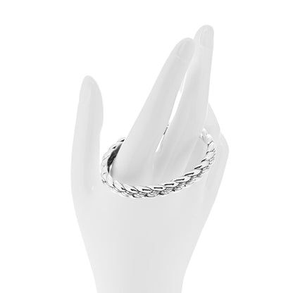 David Yurman Sterling Silver Woven Cable Hinge Bracelet 2 of 4