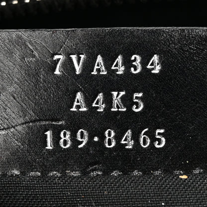 Fendi Vitello Century Bi-Color FF 1974 Embossed Belt Bag Maya Black 7 of 15