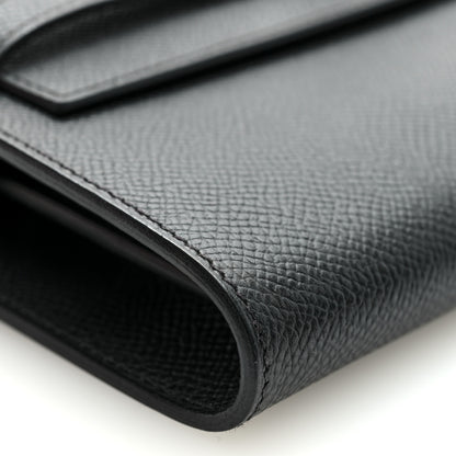 Hermes Epsom Kelly Wallet To Go Black 10 of 12