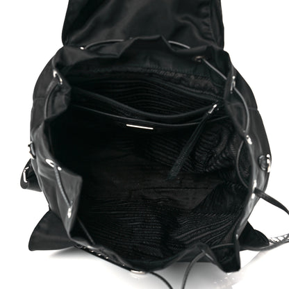 Prada Nylon New Vela Studded Backpack Black 5 of 10