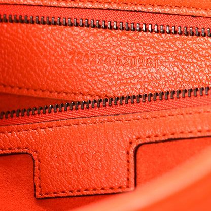 Gucci Goatskin Medium Aphrodite Shoulder Bag Deep Orange 6 of 9