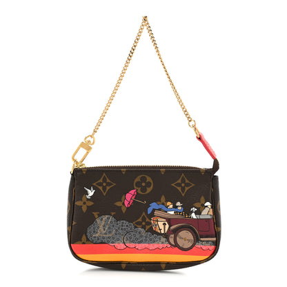 Louis Vuitton Monogram 2015 Christmas Animation Mini Pochette Accessories 1 of 9