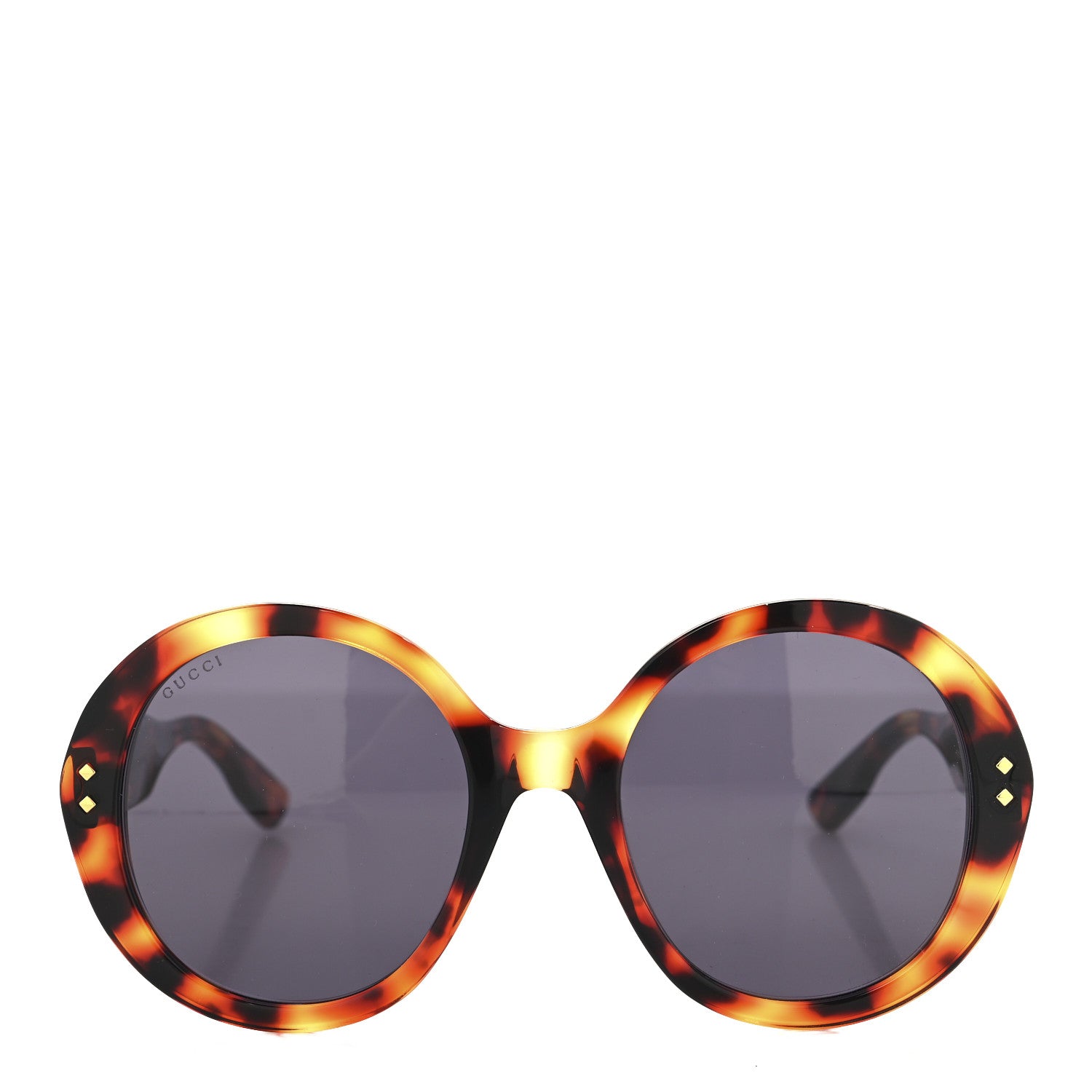 Gucci Acetate Round Sunglasses GG1081S Tortoise 2 of 7