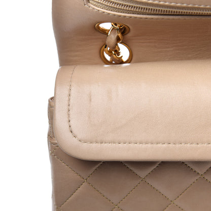 Chanel Lambskin Quilted Small Double Flap Beige 17 of 19