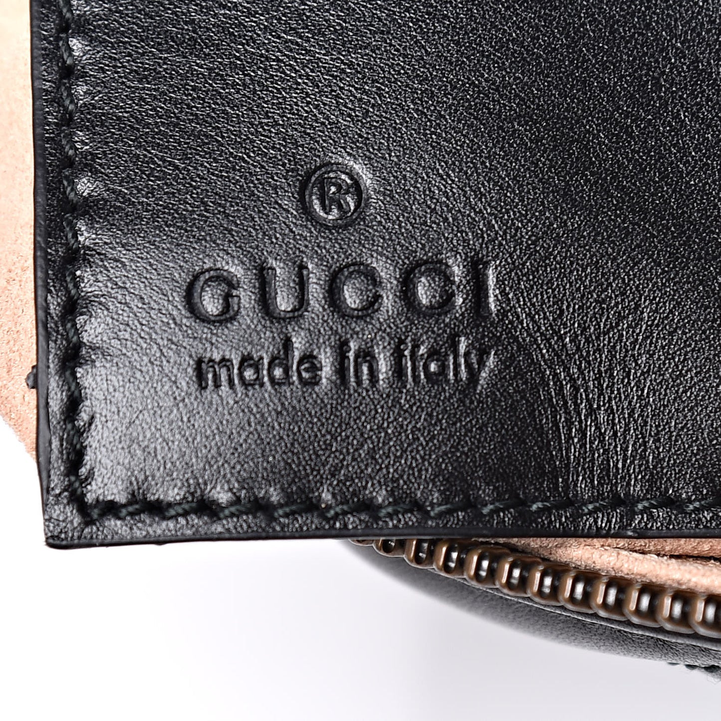 Calfskin Matelasse Mini GG Marmont Chain Bag Black