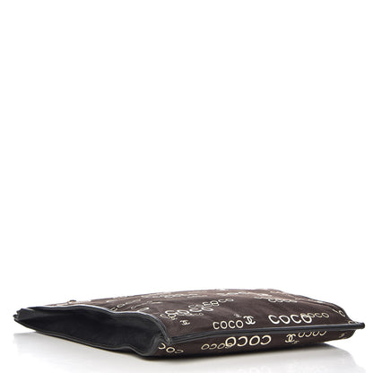 Chanel Canvas Coco Tote Black Brown 4 of 8