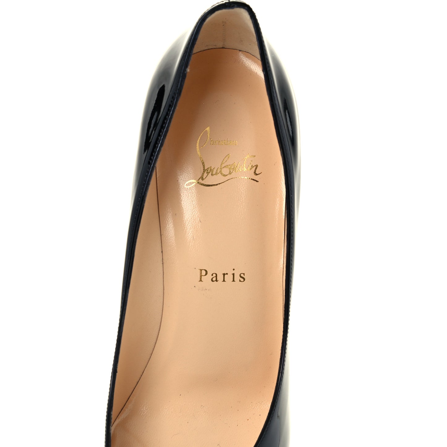 Patent Fetish Peep 130 Pumps 39.5 Black