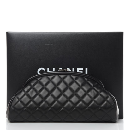 Chanel Lambskin Quilted Timeless Clutch Black 8 of 8