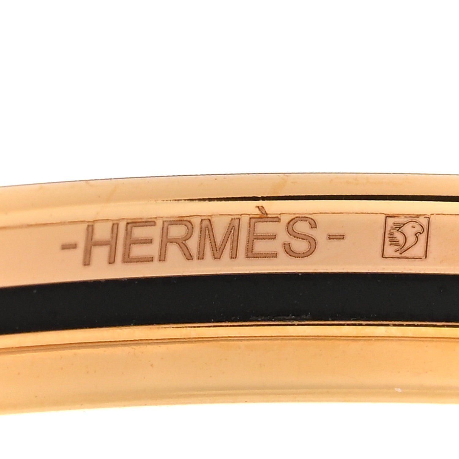 Hermes Enamel Uni Bangle Black 4 of 5