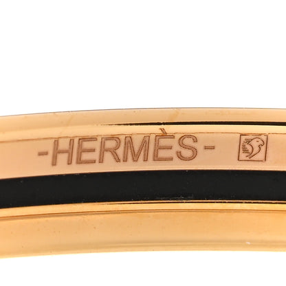 Hermes Enamel Uni Bangle Black 4 of 5