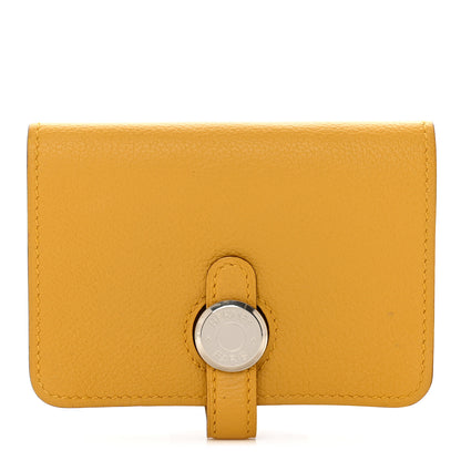 Hermes Evercolor Dogon Card Case Ambre 1 of 8