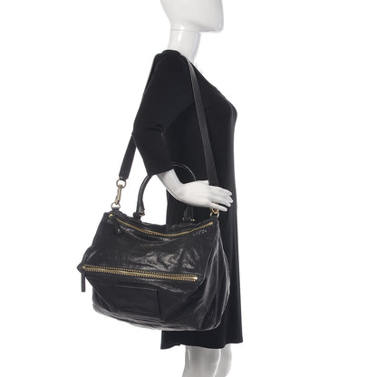 Givenchy Washed Lambskin Large Studded Pandora Black 2 of 10