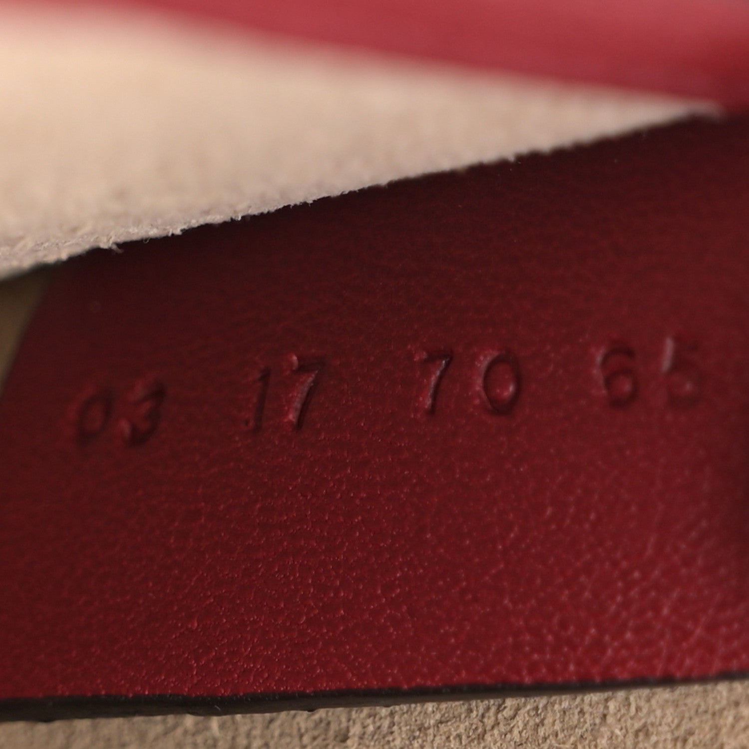 Chloe Calfskin Suede Small Nile Bracelet Bag Intense Red 7 of 11