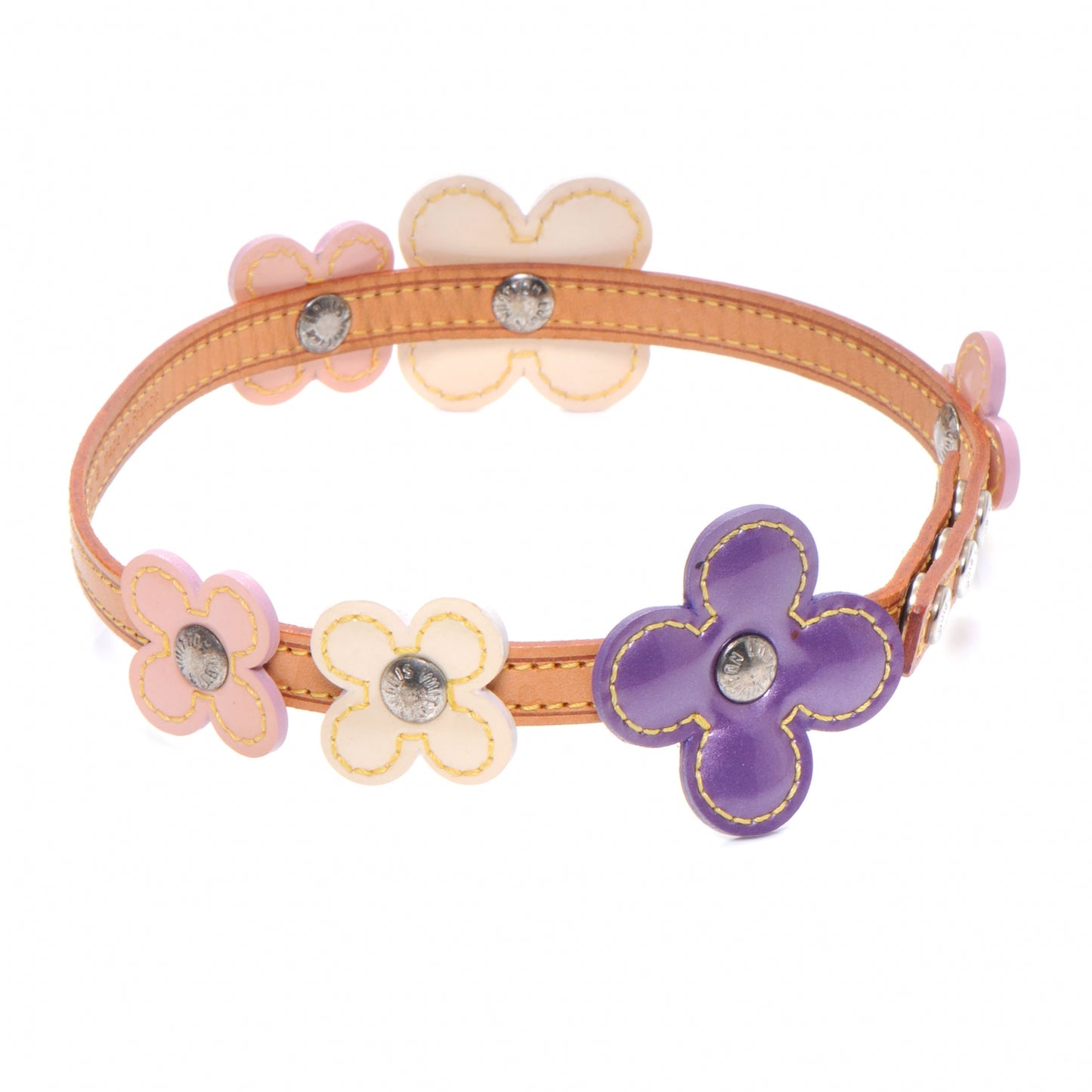 Patent Fleur Leather Bracelet