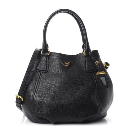 Prada Vitello Daino Tote Nero Black 1 of 8
