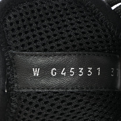 Chanel Suede Calfskin Nylon Grosgrain CC Sneakers 37.5 Black 9 of 12