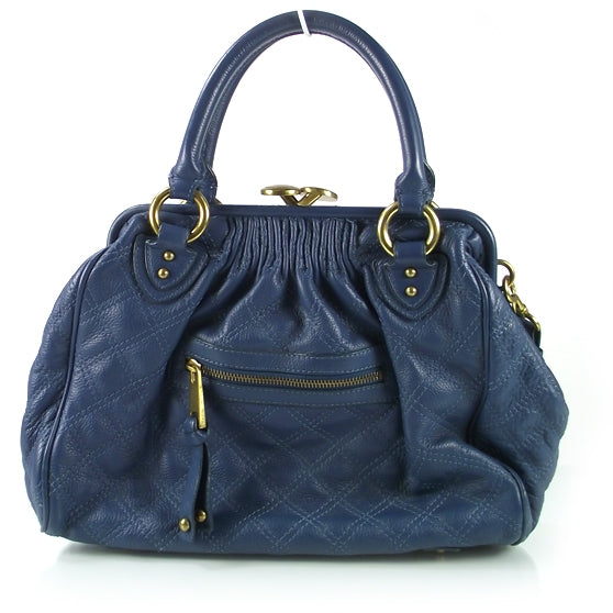 Marc Jacobs Quilted Leather Stam Blue 1 of 10