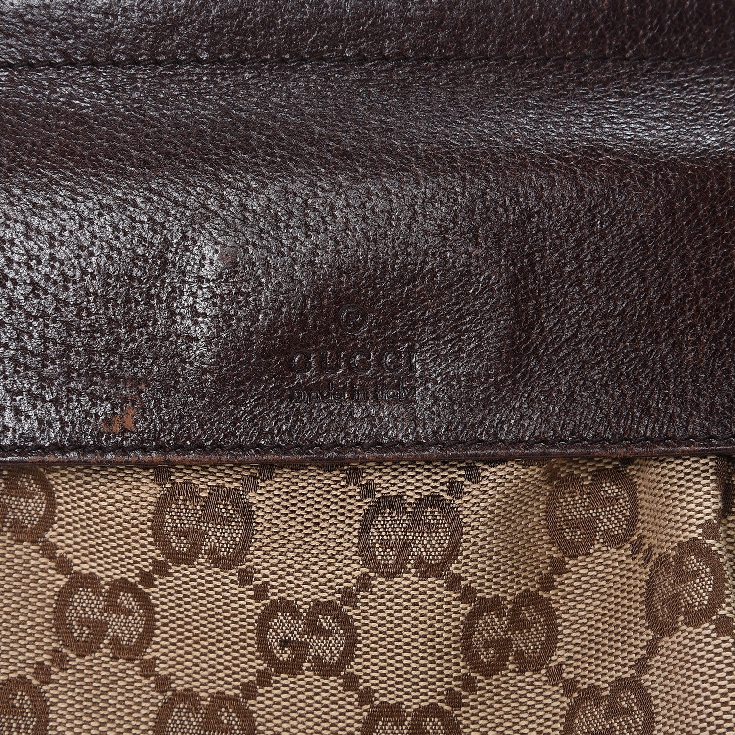 Gucci GG Monogram Double Pocket Belt Bag Dark Brown 6 of 8