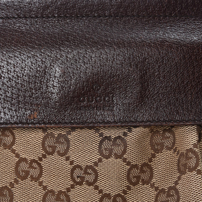Gucci GG Monogram Double Pocket Belt Bag Dark Brown 6 of 8