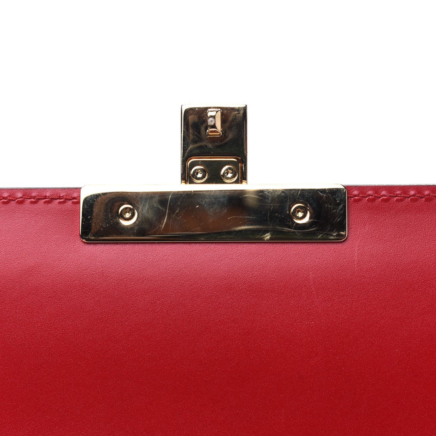 Guccissima Medium Padlock Shoulder Bag Hibiscus Red