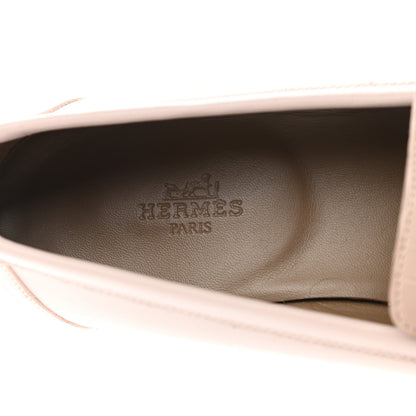 Hermes Calfskin Matte Niloticus Crocodile Paris Loafers 39 Rose Petale 6 of 8
