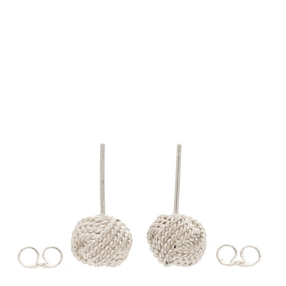 Tiffany Sterling Silver Twist Knot Earrings 3 of 3