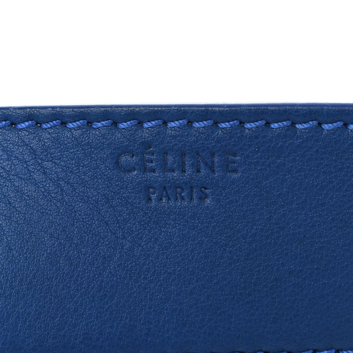 Celine Supple Calfskin Medium Phantom Luggage Royal Blue 6 of 18