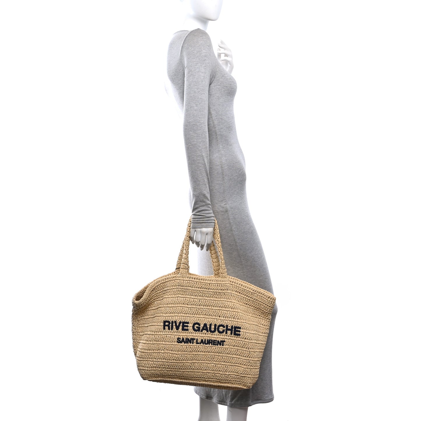 Raffia Rive Gauche Tote Natural