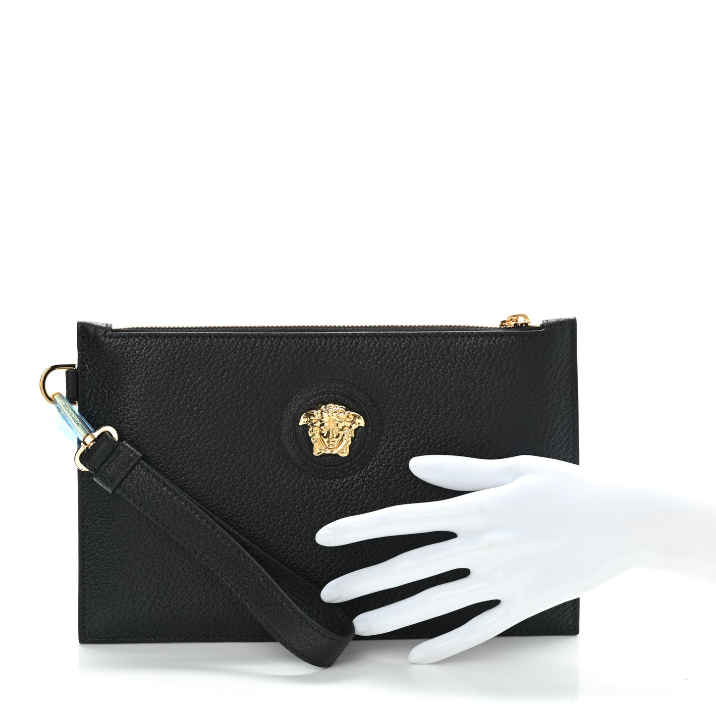 Grained Calfskin La Medusa Pouch Black