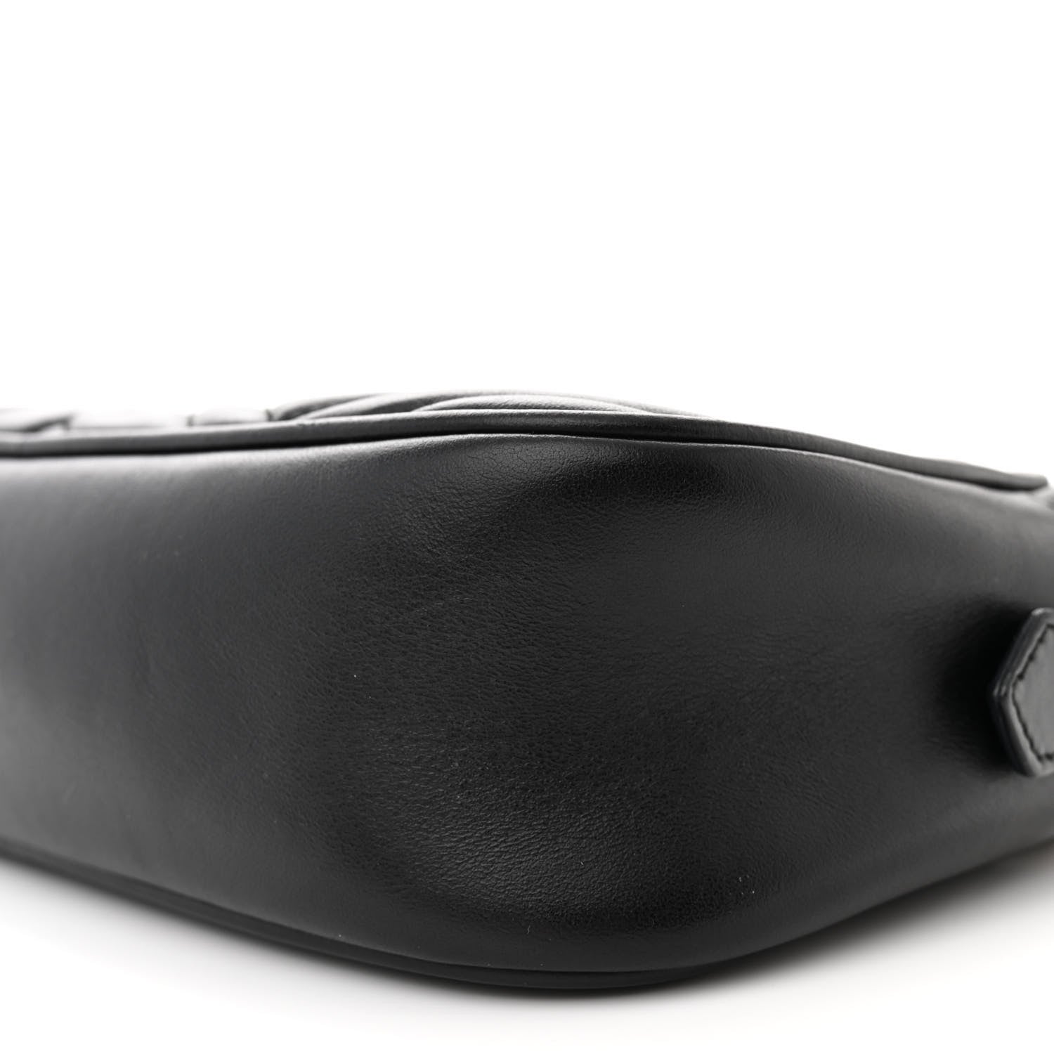 Gucci Calfskin Matelasse Small GG Marmont Chain Shoulder Bag Black 11 of 12