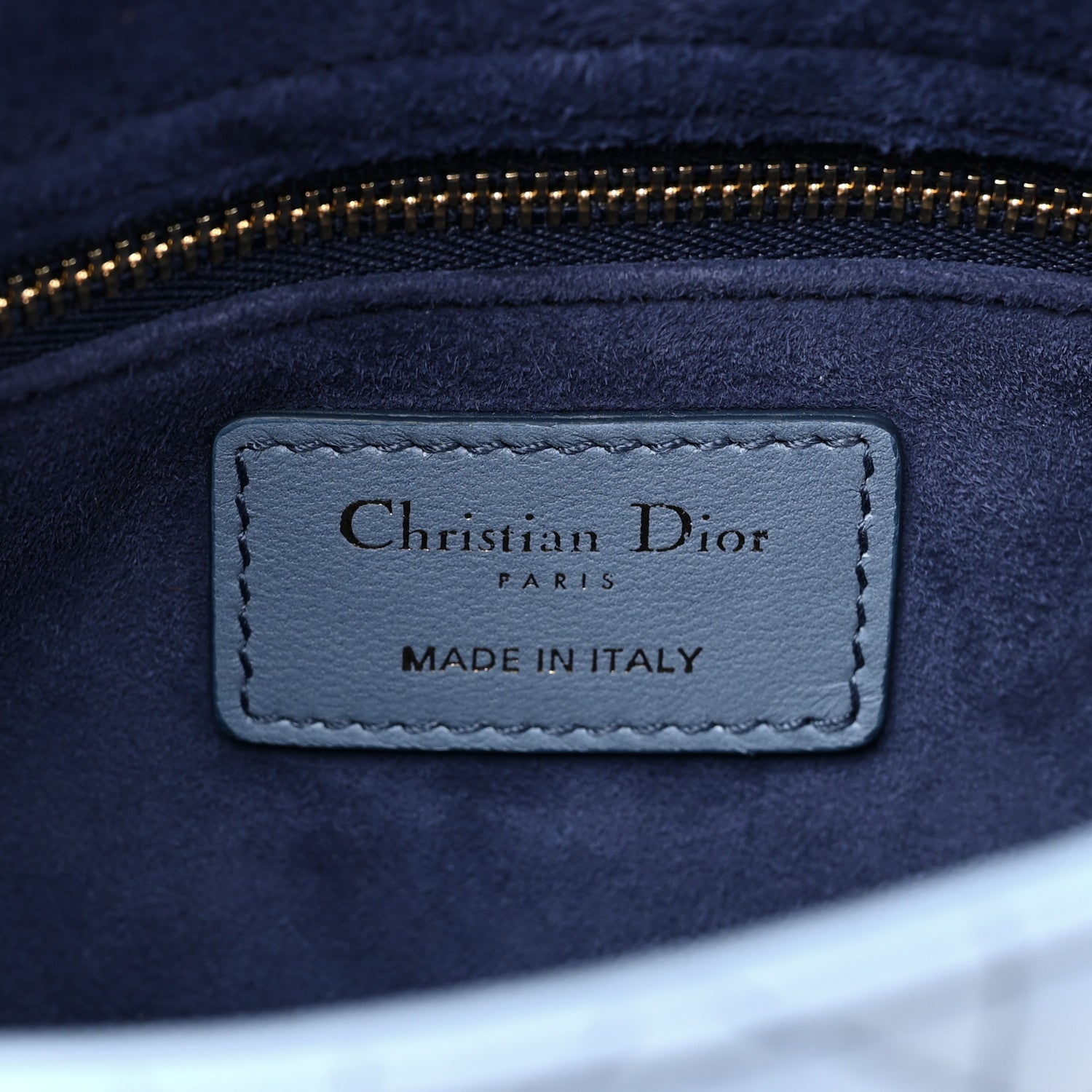Christian Dior Lambskin Cannage Gradient Small My ABCDior Lady Dior Indigo Blue 6 of 12