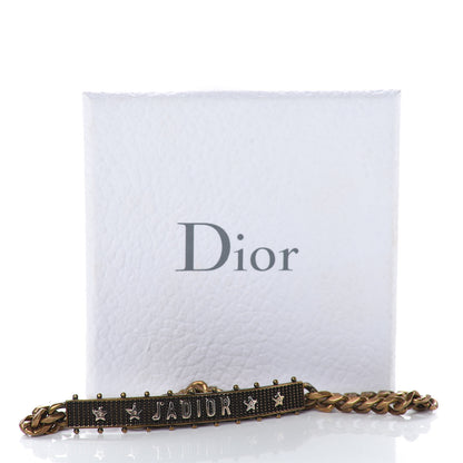 Christian Dior Metal J'Adior Choker Necklace Aged Gold 7 of 7