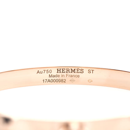 Hermes 18K Rose Gold PM Collier De Chien Bracelet ST 4 of 4