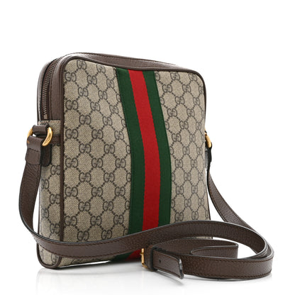 Gucci GG Supreme Monogram Web Small Ophidia Messenger Bag Brown 3 of 11