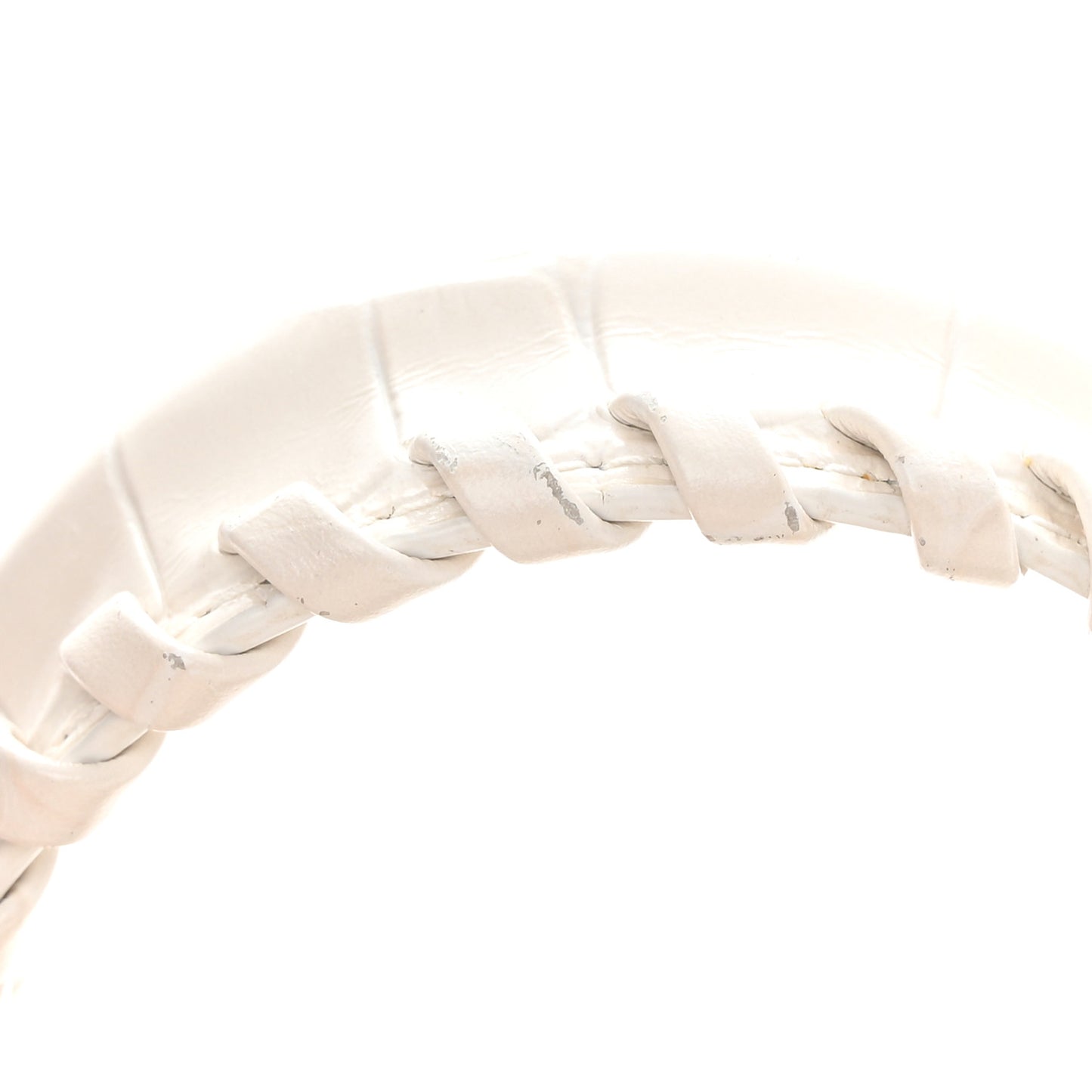 Extra Supple Calfskin Crocodile Embossed Neo Classic Silver Hardware Mini City White